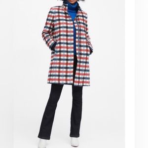 Banana Republic plaid coat